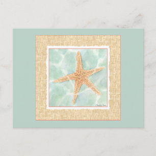 Nautical Starfish in Water Postcard
