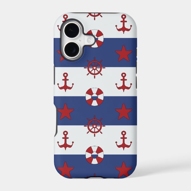 Nautical Stars And Stripes Pattern (Back)