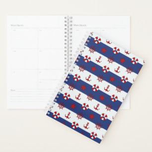 Nautical Stars And Stripes Pattern Planner
