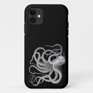 Nautical steampunk octopus Vintage grunge kraken iPhone 11 Case