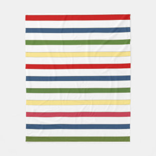 Nautical Stripe Fleece Blanket