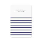 Nautical Stripe Navy Blue Stylish Trendy Modern