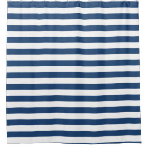 Nautical Striped Shower Curtain