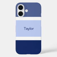 Nautical Stripes Blue and White Personalised