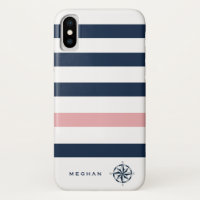nautical stripes compass monogram
