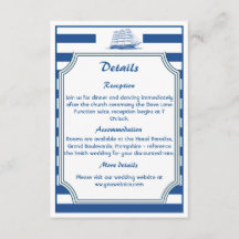 Nautical stripes - enclosure card