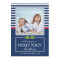 Nautical Stripes Holly Jolly Christmas Flat Card