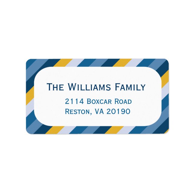 Nautical Stripes Label (Front)