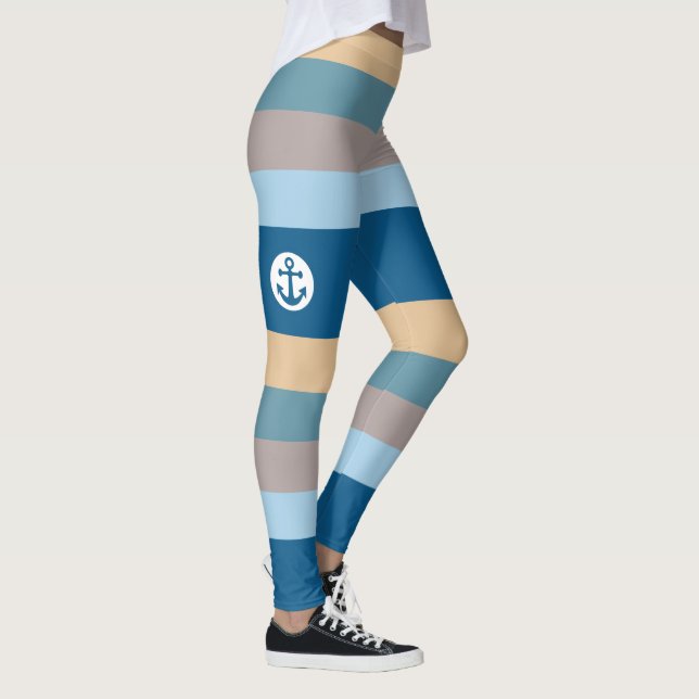 Nautical Stripes leggings (Right)