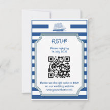 Nautical Stripes - RSVP card
