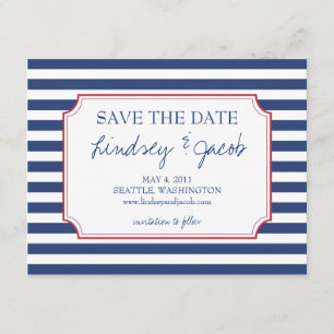 Nautical Stripes Save the Date
