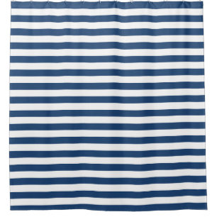 Nautical Stripes Shower Curtain