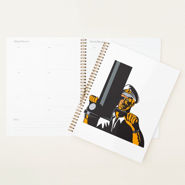 Nautical Submarine Captain Using Periscope  Planner (Creator Uploaded)