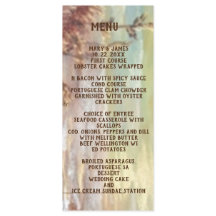 Nautical sunset on beach Flat Menu