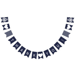 Nautical Thank You Bunting Prop for Pictures Bunting
