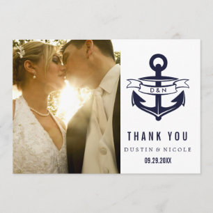 Nautical Thank You Cards Weddings