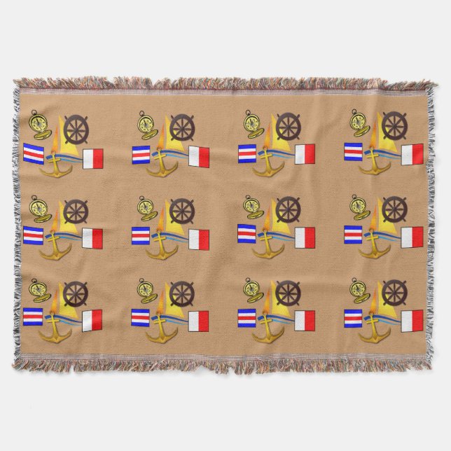 Nautical Theme - blanket (Front)
