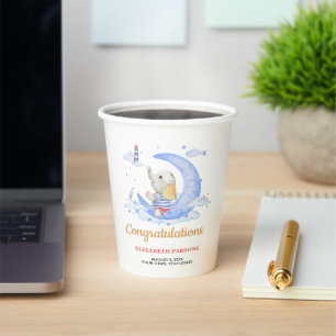 Nautical Theme Boy Baby Shower Paper Cups