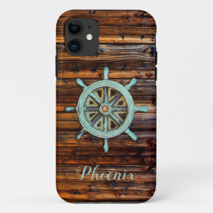 Nautical Theme Bronze Captains Wheel Case-Mate iPhone Case