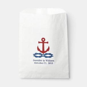 Nautical Theme Custom Wedding Favour Bag
