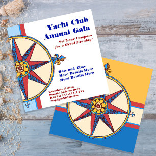 Nautical Theme Party - Yacht, Sailing Club, Marina Invitation