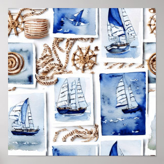 Nautical Theme Poster