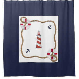 Nautical Theme Shower Curtain