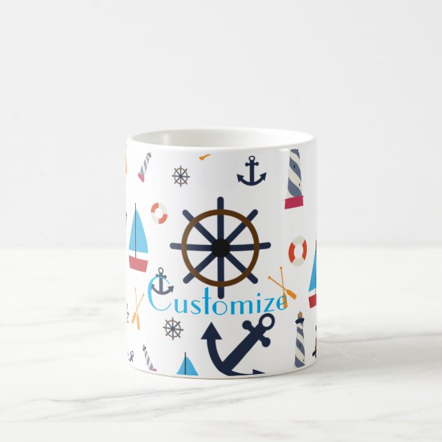 Nautical Theme Thunder_Cove  Coffee Mug (Center)