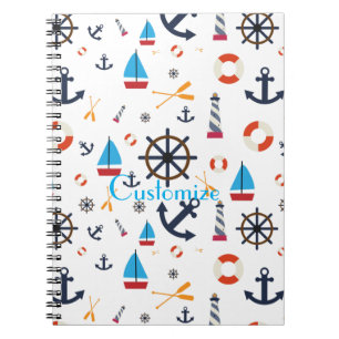 Nautical Theme Thunder_Cove Notebook