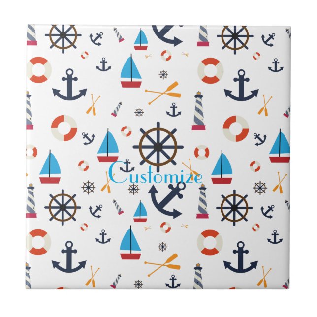 Nautical Theme Thunder_Cove  Tile (Front)