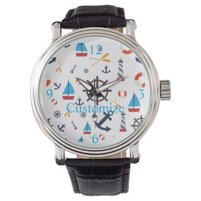 Nautical Theme Thunder_Cove  Watch (Front)