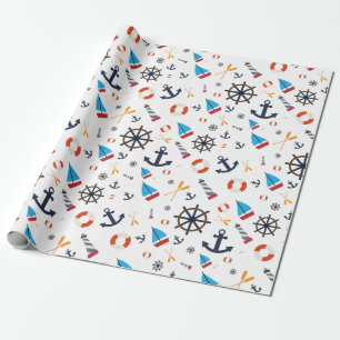 Nautical Theme Thunder_Cove Wrapping Paper