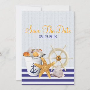 Nautical Theme  Wedding Save the Date