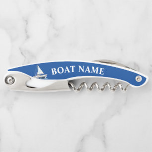 Nautical theme Yacht Boat Name Corkscrew