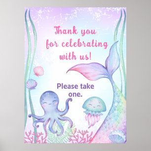 Nautical themed birthday Poster. Poster