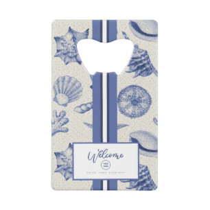 Nautical Themed Blue Seashell Custom