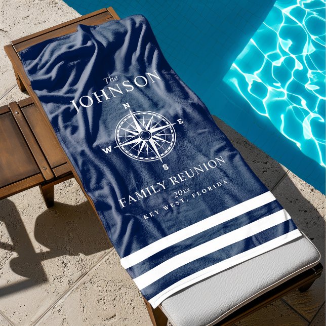 Nautical Themed Compass Beach Towel (Creator Uploaded)