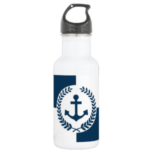Nautical themed design 532 ml water bottle
