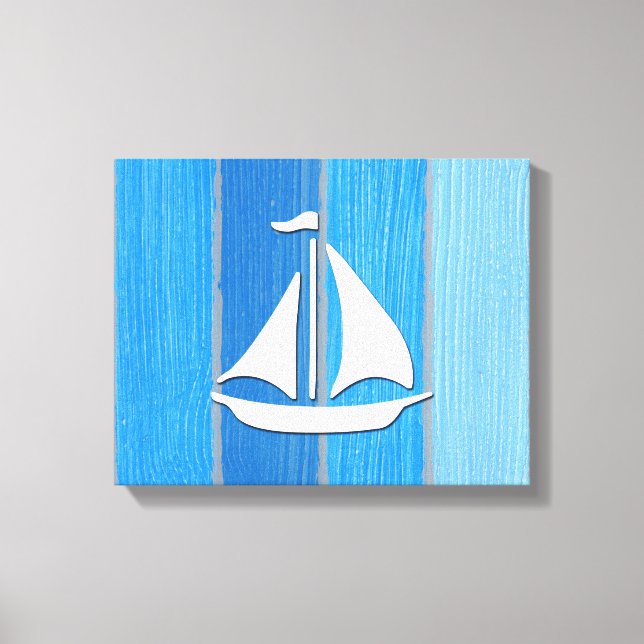 Nautical themed design canvas print (Front)