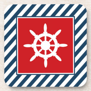 Nautical themed design coaster