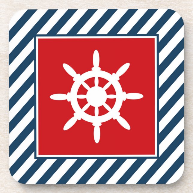 Nautical themed design coaster (Front)