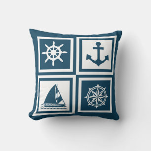 Nautical themed design cushion