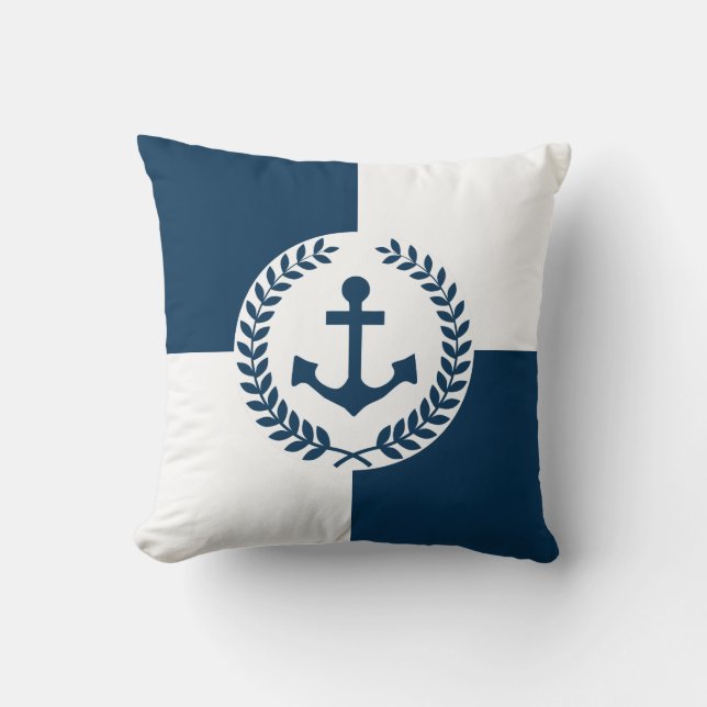 Nautical themed design cushion (Front)
