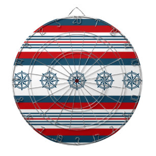 Nautical themed design dartboard