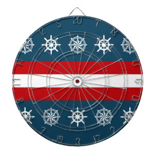 Nautical themed design dartboard