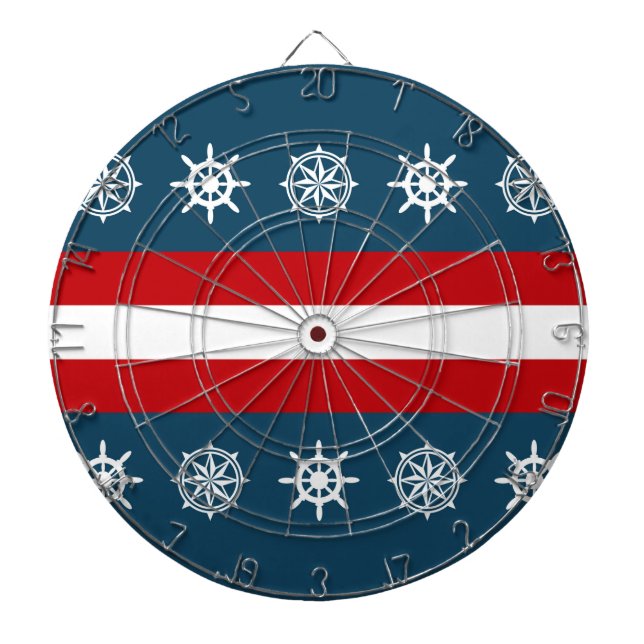 Nautical themed design dartboard (Front)