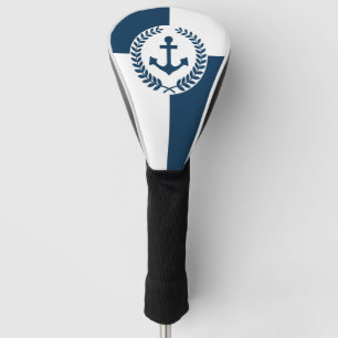 Nautical themed design golf head cover
