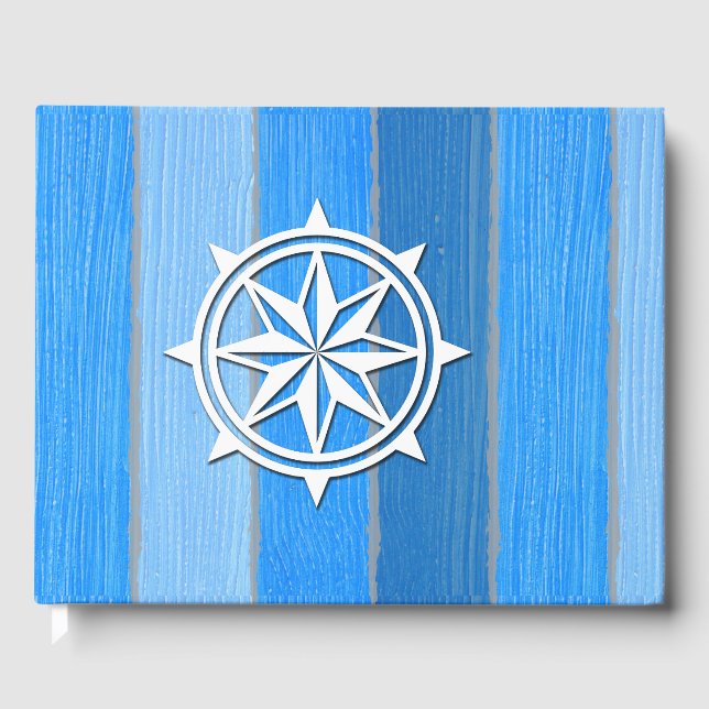 Nautical themed design guest book (Front)