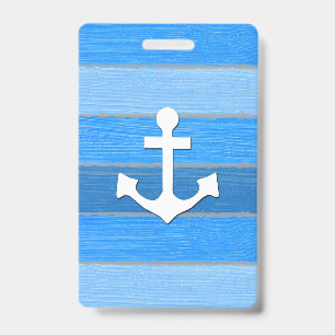 Nautical themed design ID badge