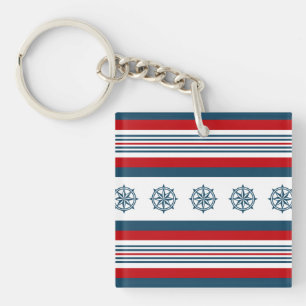 Nautical themed design key ring